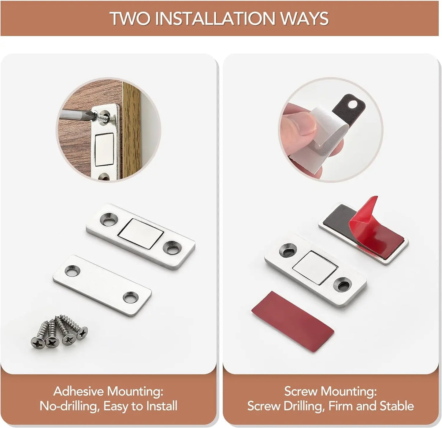 Buy 1 Get 2 Free Magnetic Cabinet Catches | Ultra Thin Cabinet Magnets
