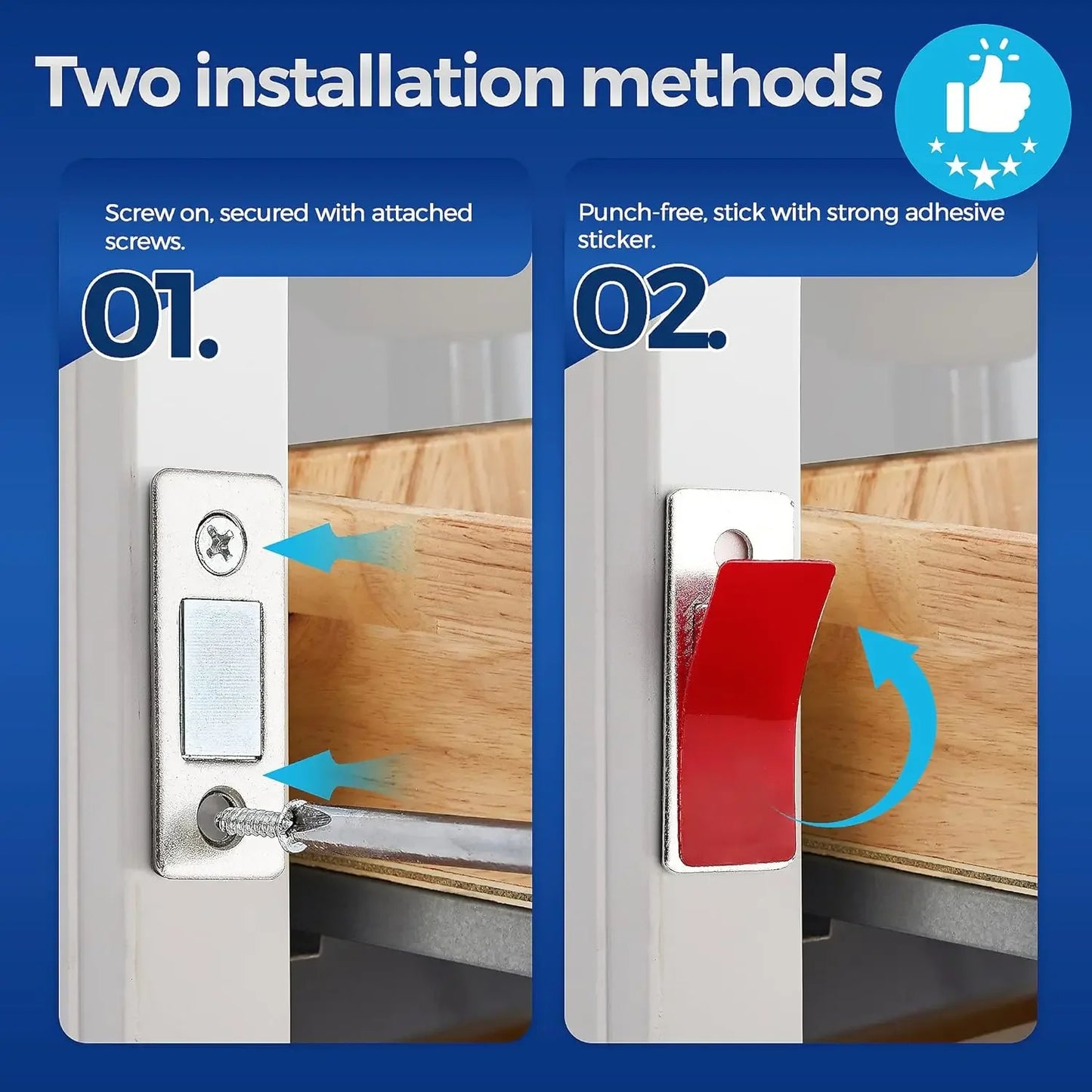 Buy 1 Get 2 Free Magnetic Cabinet Catches | Ultra Thin Cabinet Magnets