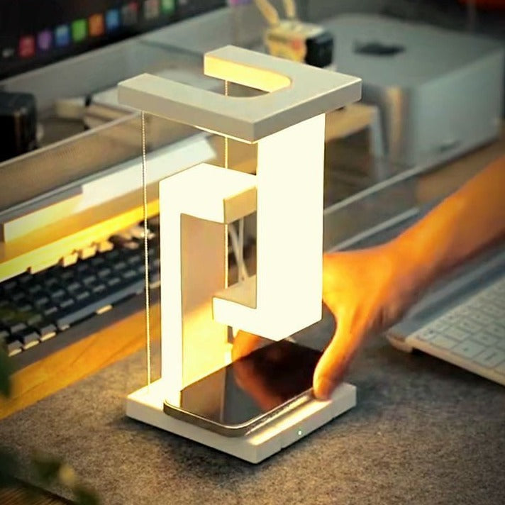 Anti-Gravity Table Lamp, Wireless Charging of Mobile Phone and other stuff