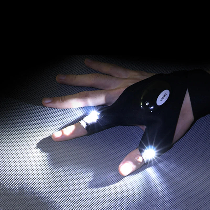 1 Pair Led Super light Spider gloves hookupcart