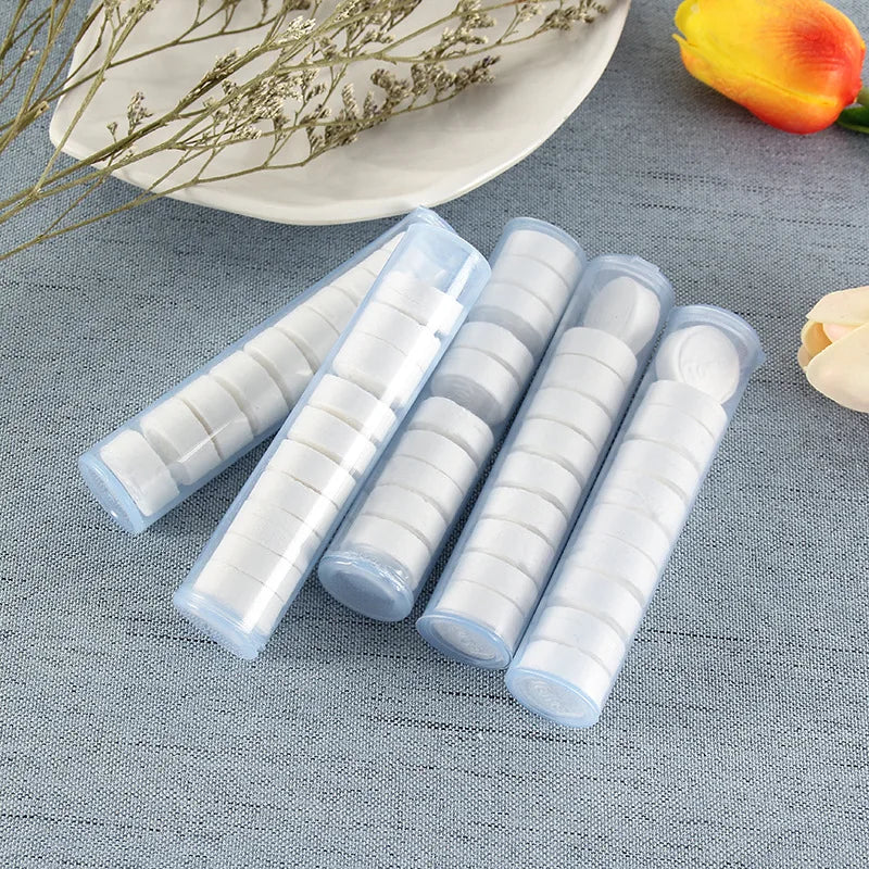 Pack of 40 Compressed Towels - Cotton Mini Disposable Towels - hookupcart