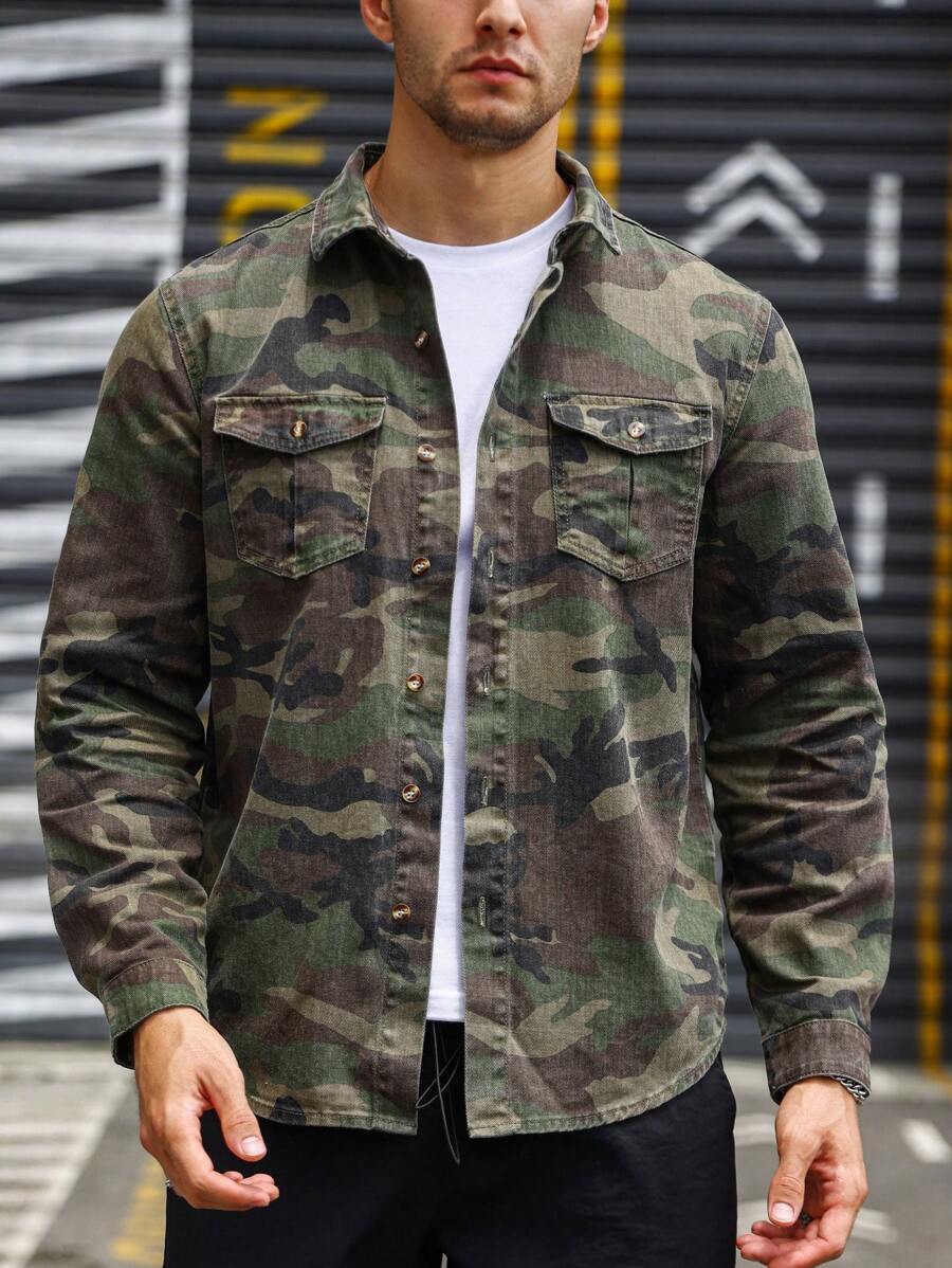 Men's Camouflage Shirt | Pure Cotton Shirt for Men