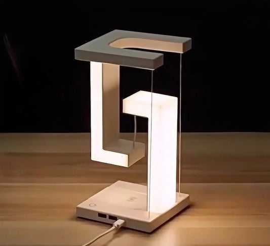 Anti-Gravity Table Lamp, Wireless Charging of Mobile Phone and other stuff