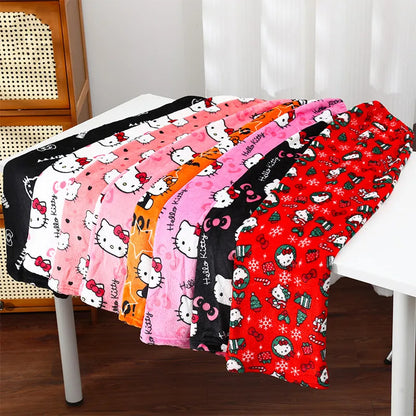 Hello Kitty Fleece Pajama Pants for Women | Double Elastic Soft Fabric Trousers