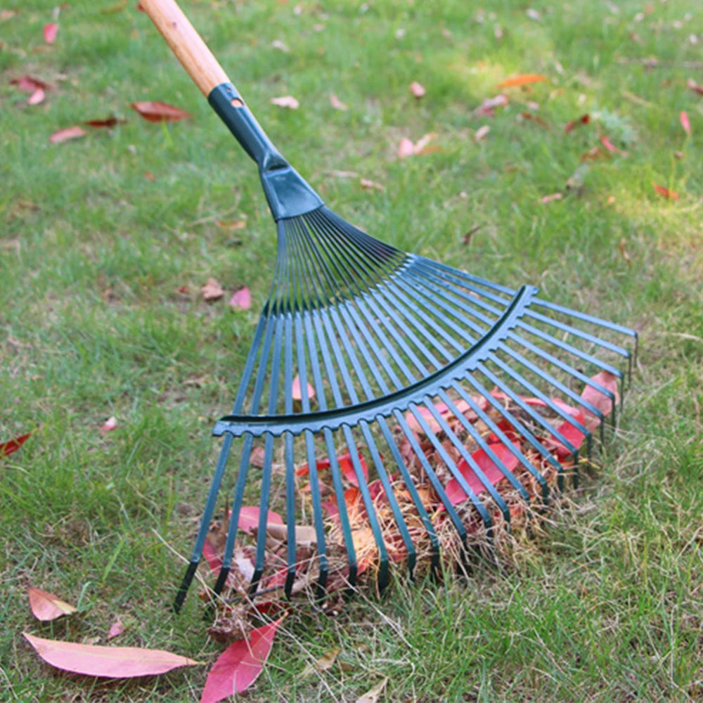 22-Tooth Garden Leaf Rake | Home Garden Ripper Tool