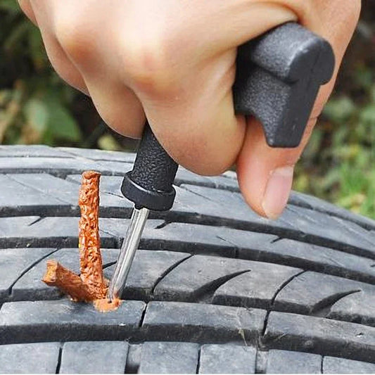 Easy-to-Use Puncture Tire Repair Kit with 30+30 Rubber Strip