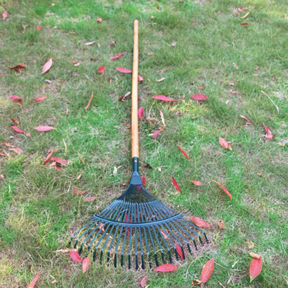 22-Tooth Garden Leaf Rake | Home Garden Ripper Tool