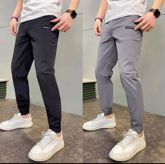 Solid Colour Versatile Cargo Pants