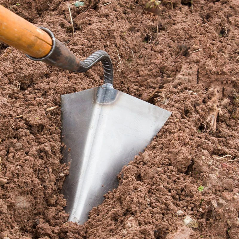 Triangle Gardening Hoe with Sharp Blade | Manganese steel Hoe