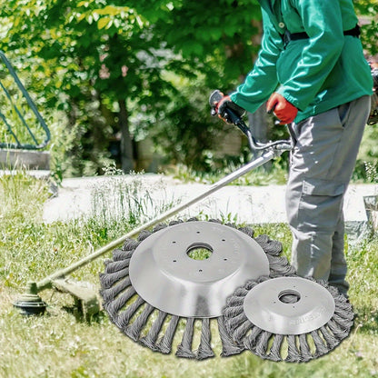 Steel Wired Wheel Weed Remover | 8-Inch Stainless Steel Universal Grass Trimmer Head