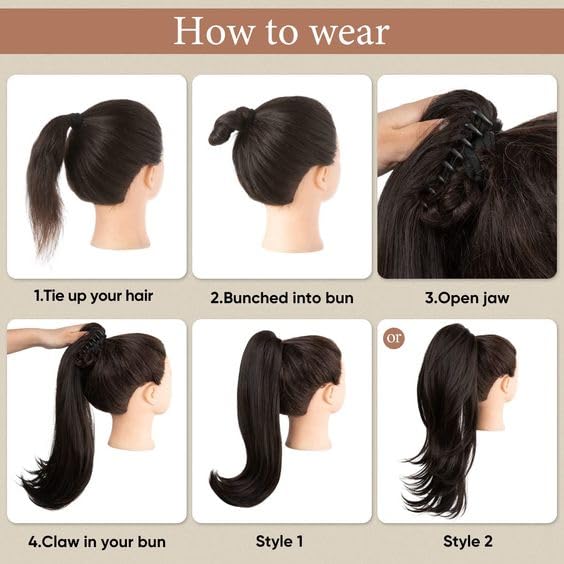 Ponytail Hair Extension Clutcher | Thick lengths claw ponytail hair extension