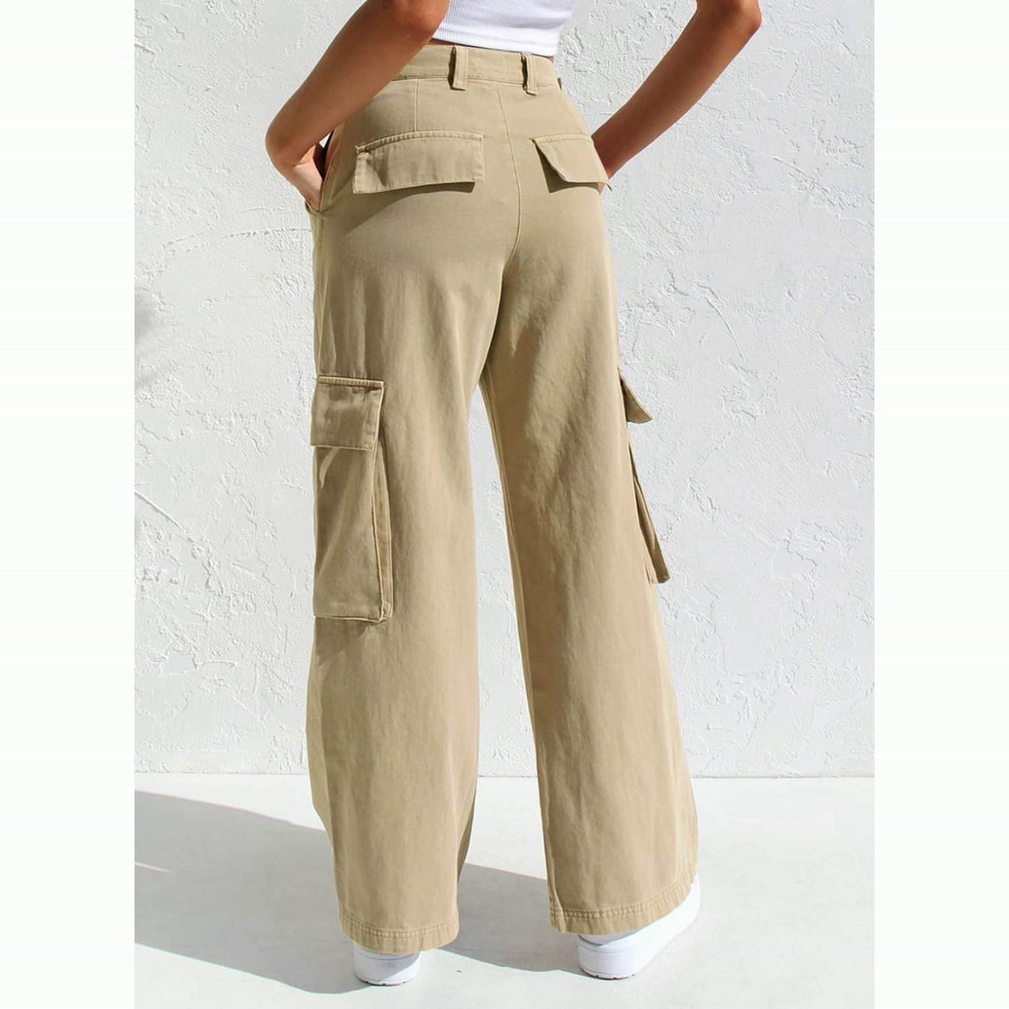 Women Cargo Pant , Stretchable pant , High rise Full length