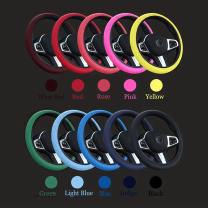 Universal Car Silicone Steering Wheel Cover | Elastic | Non-Slip | Soft Multi-Color