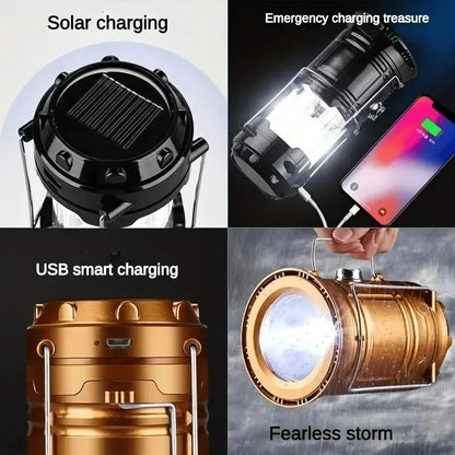 Solar Rechargeable Lantern Outdoor Camping Lamp