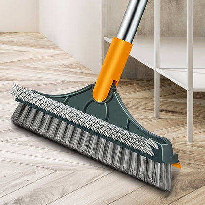 Rotating Floor Scrub Brush | 2 In 1 for Bathroom and Kitchen Floor Cleaning