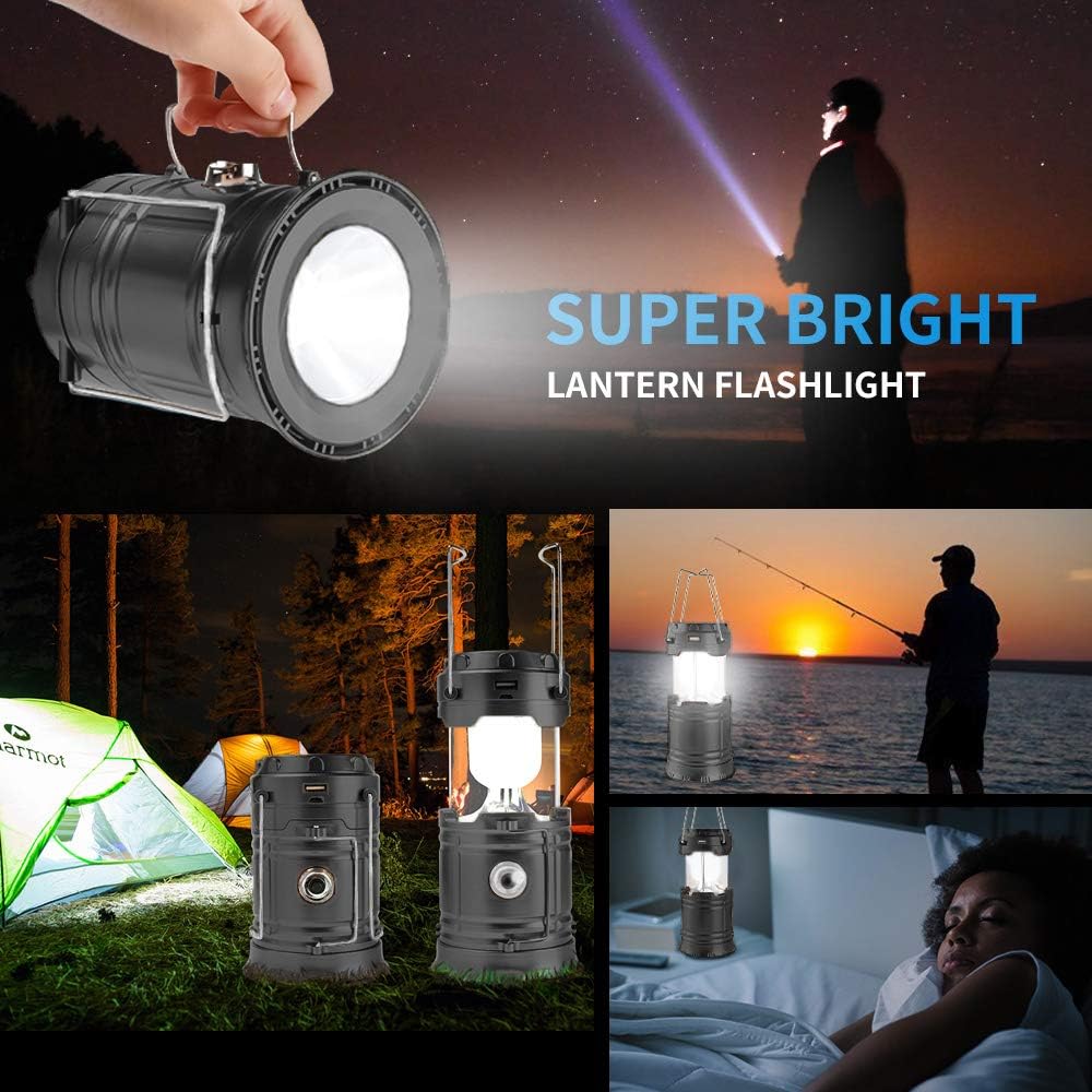 Solar Rechargeable Lantern Outdoor Camping Lamp