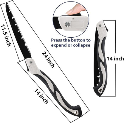 Carbon Steel Folding Saw | Hand Saw with Secure Lock