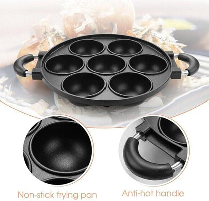 Cast Iron 7-Hole Cooking Pan | Non Stick Pan