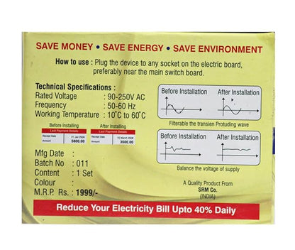 Turbo Gold Power Saver Device, Electricity saving device