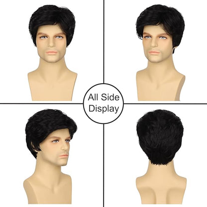 Men's Natural Hair Wig for Daily Use | Full Head Hair Wig - hookupcart