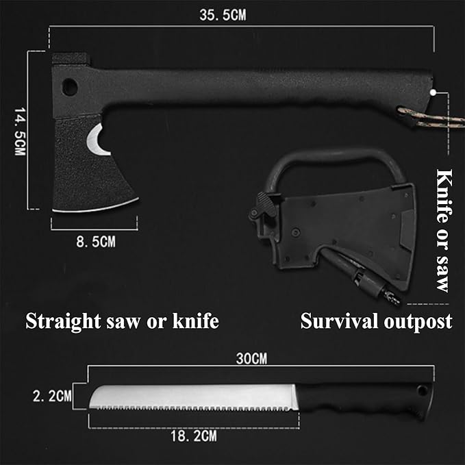 Multi-Purpose Axe for Outdoor Camping | Outdoor Survival Axe & Hiking Axe