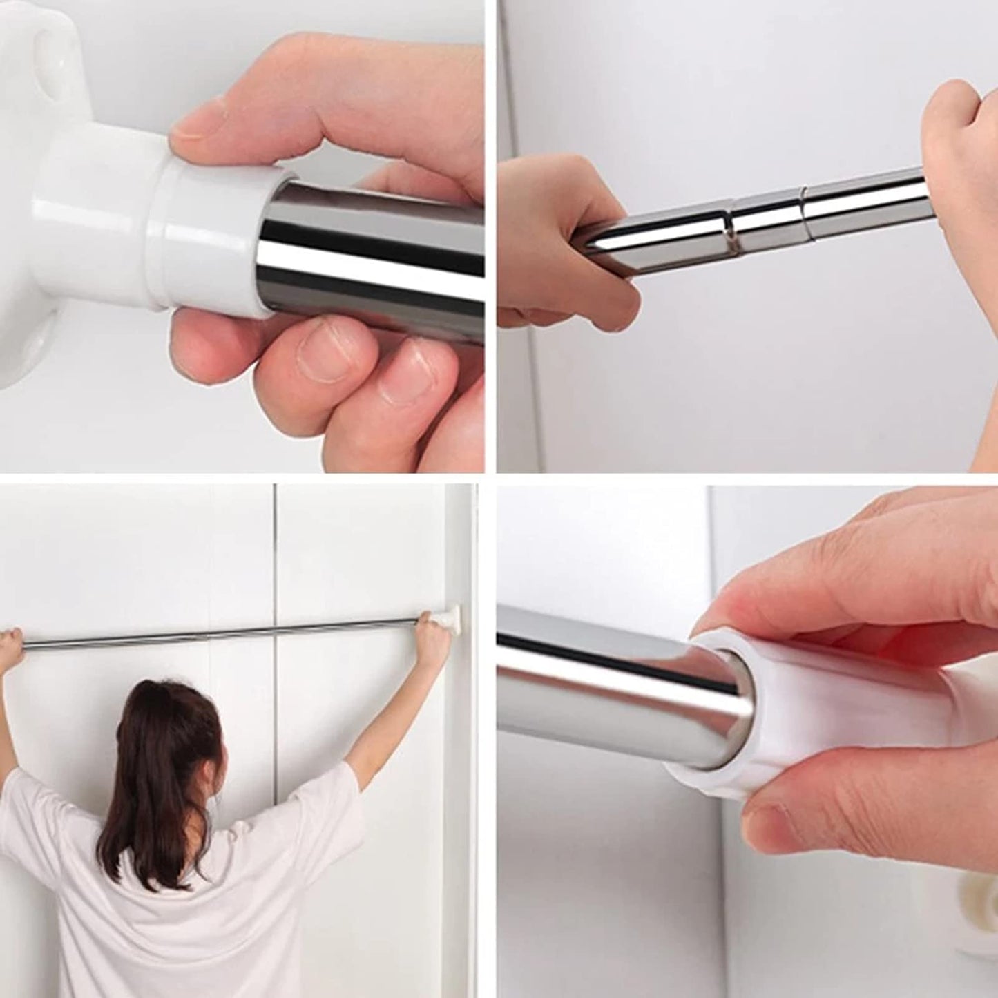 Multifunctional Drill-Free Adjustable Rod | Pole For Curtain and Clothes