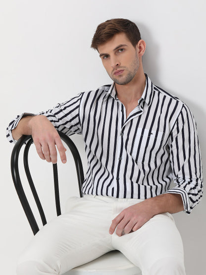 Striped Cotton Shirt For Men | Cotton Casual Shirt