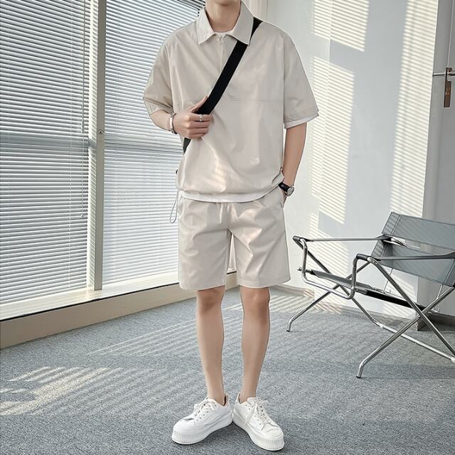 T-shirt and Shorts set for Men + Shorts Men's Summer Sportswear Set