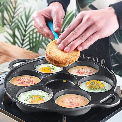 Cast Iron 7-Hole Cooking Pan | Non Stick Pan