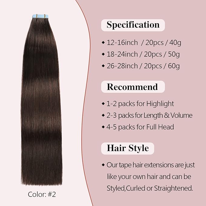 Buy 1 Get 1 Free Single clip Tape-in Hair Extensions Full set