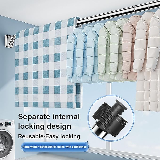 Multifunctional Drill-Free Adjustable Rod | Pole For Curtain and Clothes