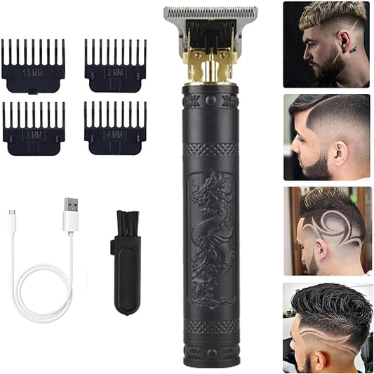 Dragon Black Metal Electric Hair Trimmer