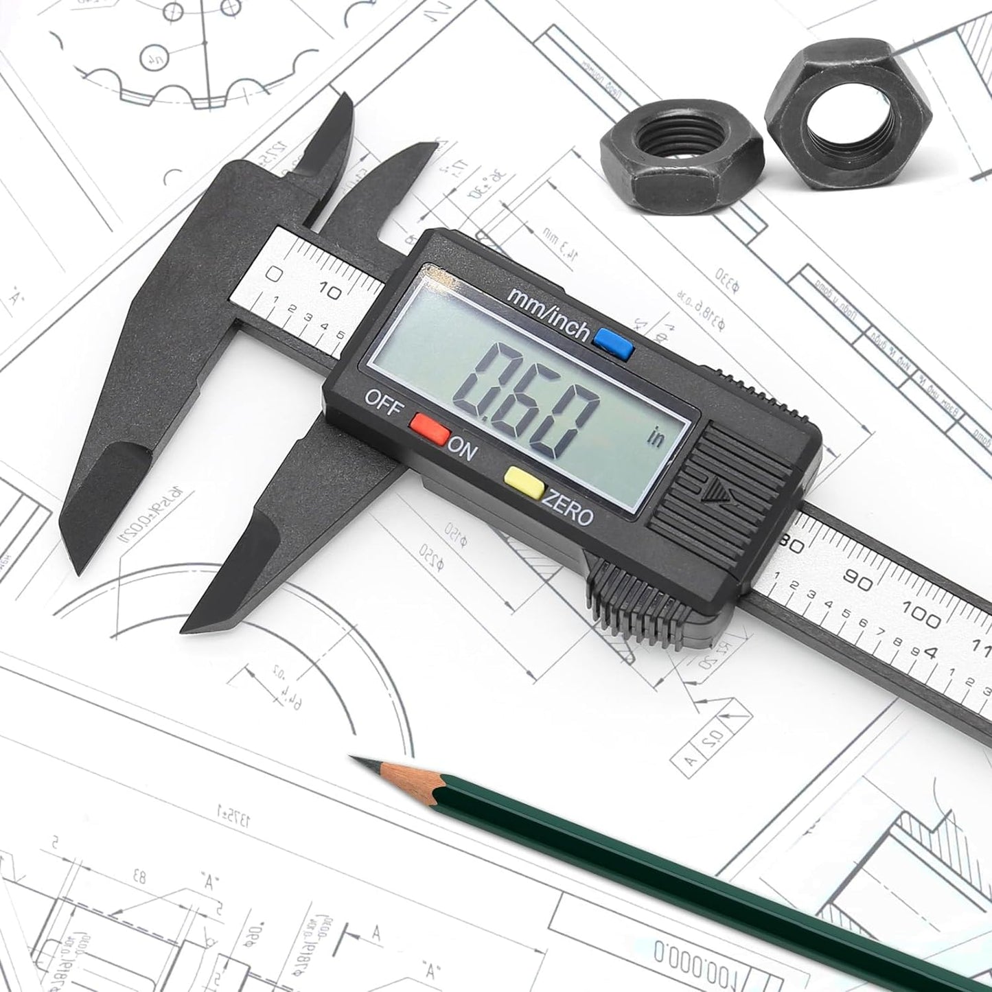 150mm/100mm Electronic Digital Caliper | Micrometer Measuring Tool | Digital Ruler