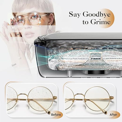 Ultrasonic Cleaning Machine -  Cleaner for Jewelry,  Glasses, Coins