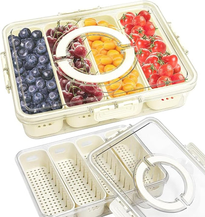 4 Compartment Fridge Storage Box | Airtight Container