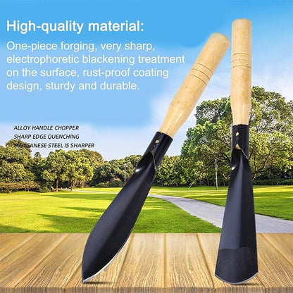 Set of 2 Gardening Hand Tools For Digging Transplanting, Planting, Weeding Remover Tool