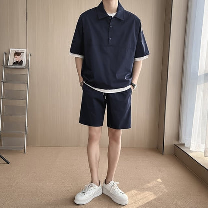 T-shirt and Shorts set for Men + Shorts Men's Summer Sportswear Set