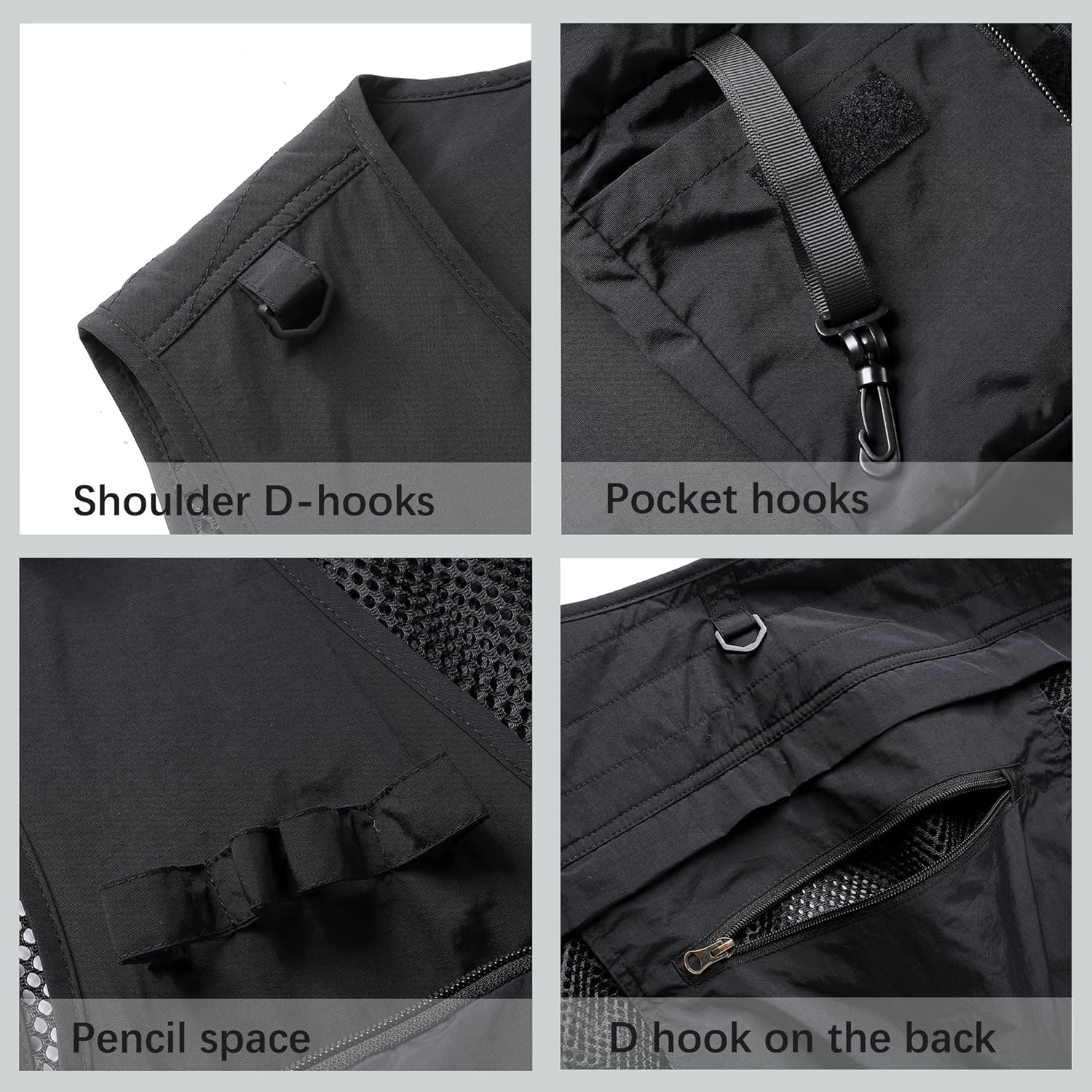 Men's Cargo Vest, Casual Outdoor Vest, Fishing Multi pocket vest - hookupcart