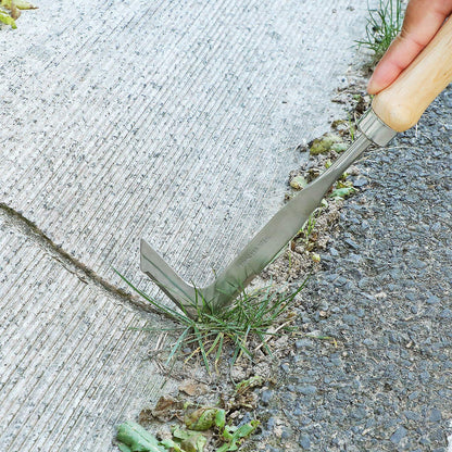 L Shaped 2 in 1 Crack Weeder and Vegetable Sickle