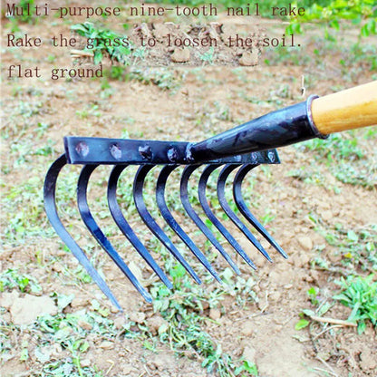 Agriculture Nine Teeth Nail Rake