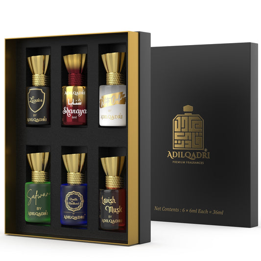 Assorted Luxury Attar Perfume Gift Set (6 × 6Ml) hookupcart