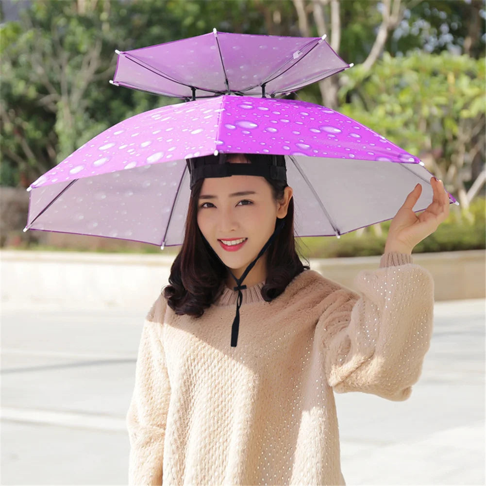 Double Layer Umbrella Hat - Protection from Sun and Rain