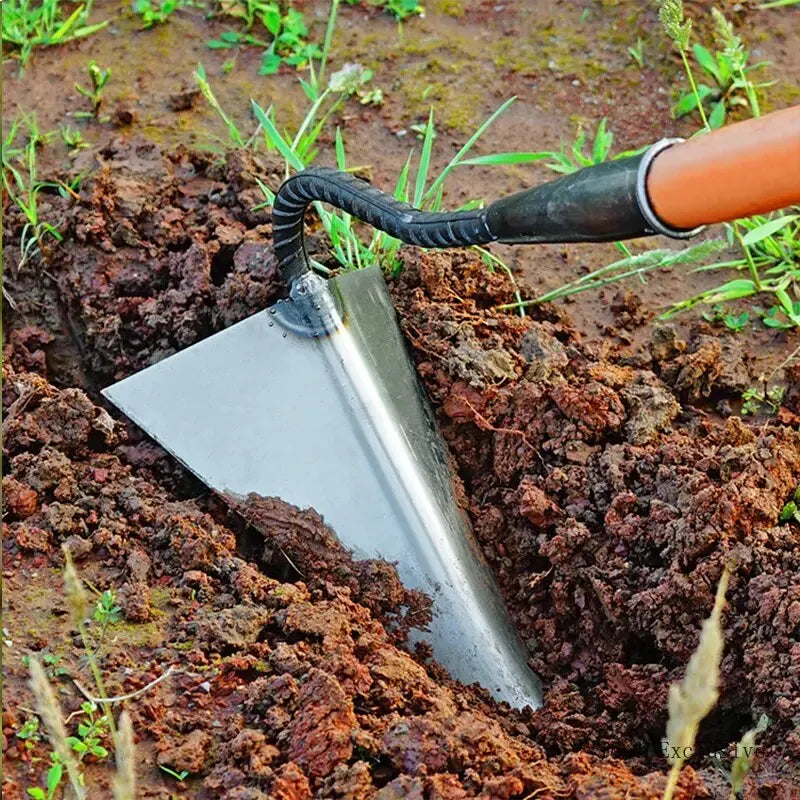 Triangle Gardening Hoe with Sharp Blade | Manganese steel Hoe