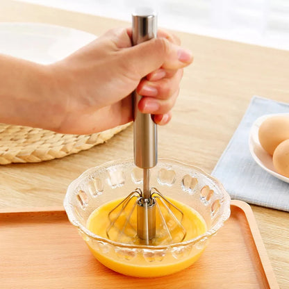 Stainless Steel Semi-Automatic Egg Beater