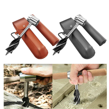 Outdoor Survival Auger Wrench Hand Drill hookupcart