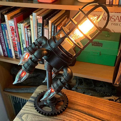 Retro  Rocket Table Lamp hookupcart