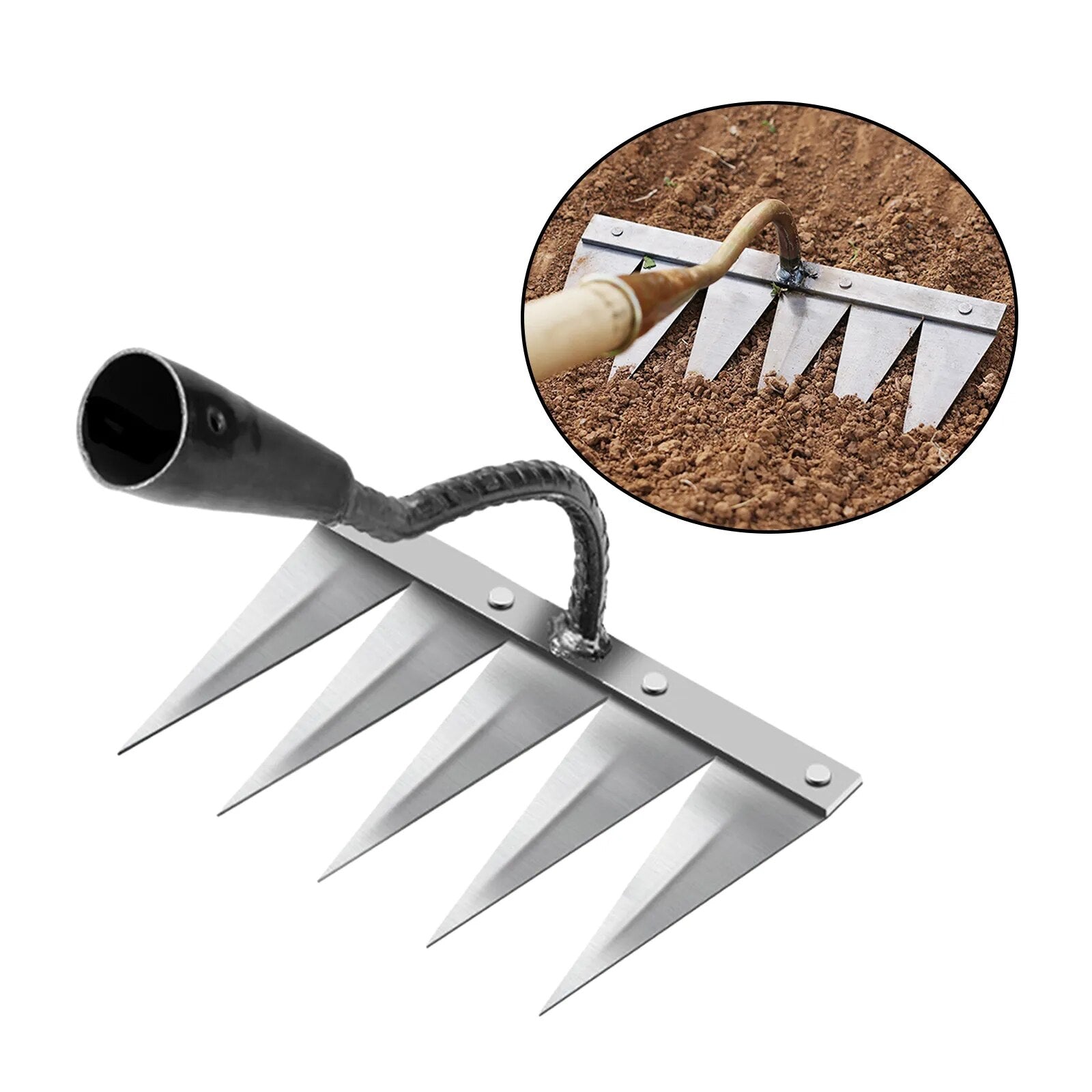 Saber tooth shovel rake for Farming and gardening – hookupcart