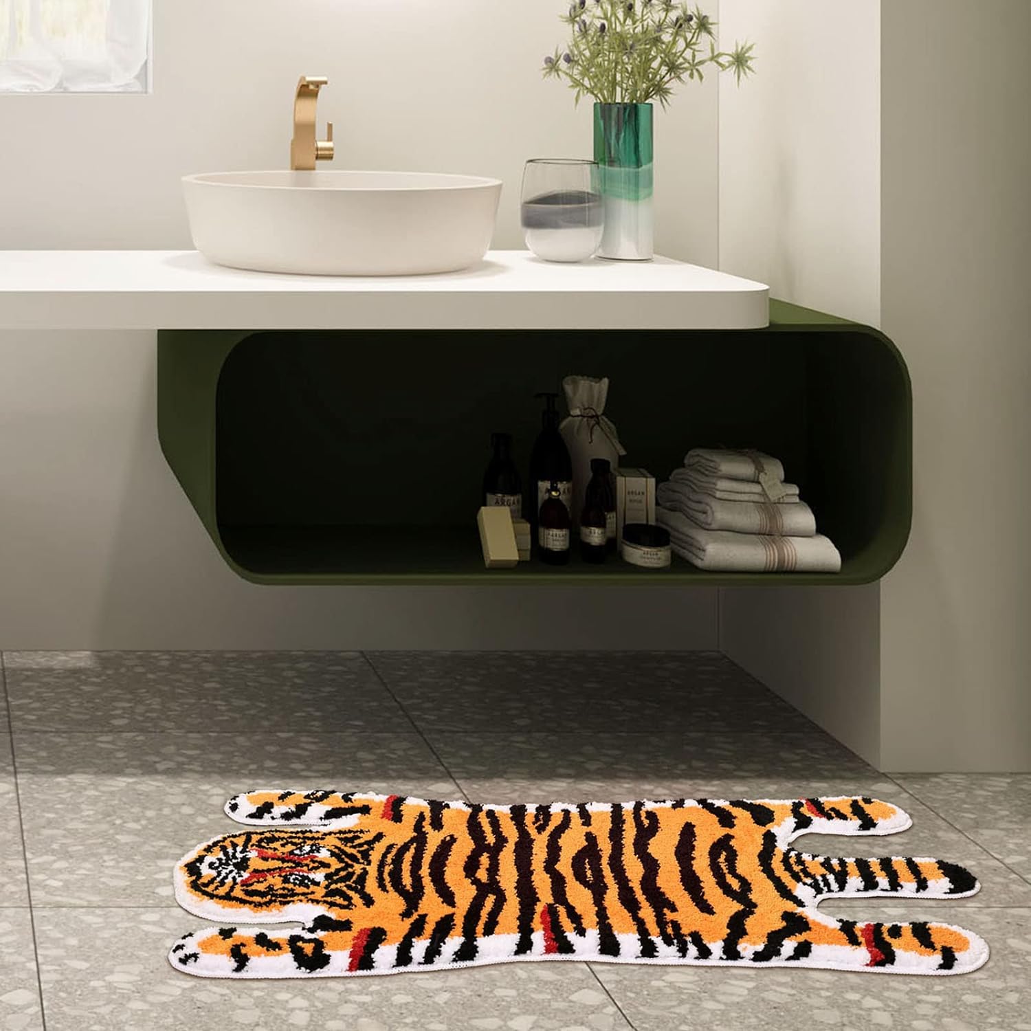 Save the Tiger Mat for Bedroom Bathroom and Kitchen hookupcart