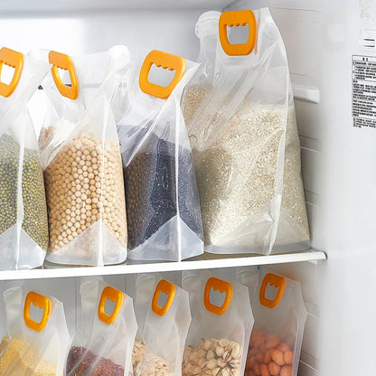 Transparent Kitchen Storage Bag Grain Moisture-proof Sealed Bag - Set of 4
