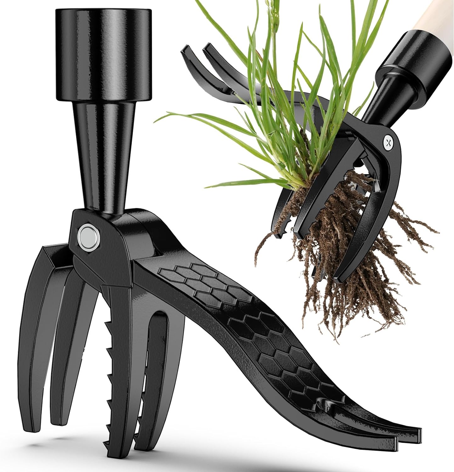 Stand Up Weed Puller Tool hookupcart